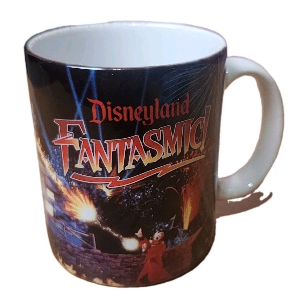 Vintage DISNEYLAND FANTASMIC Mickey Mouse Sorcerer's Apprentice Coffee Mug Cup